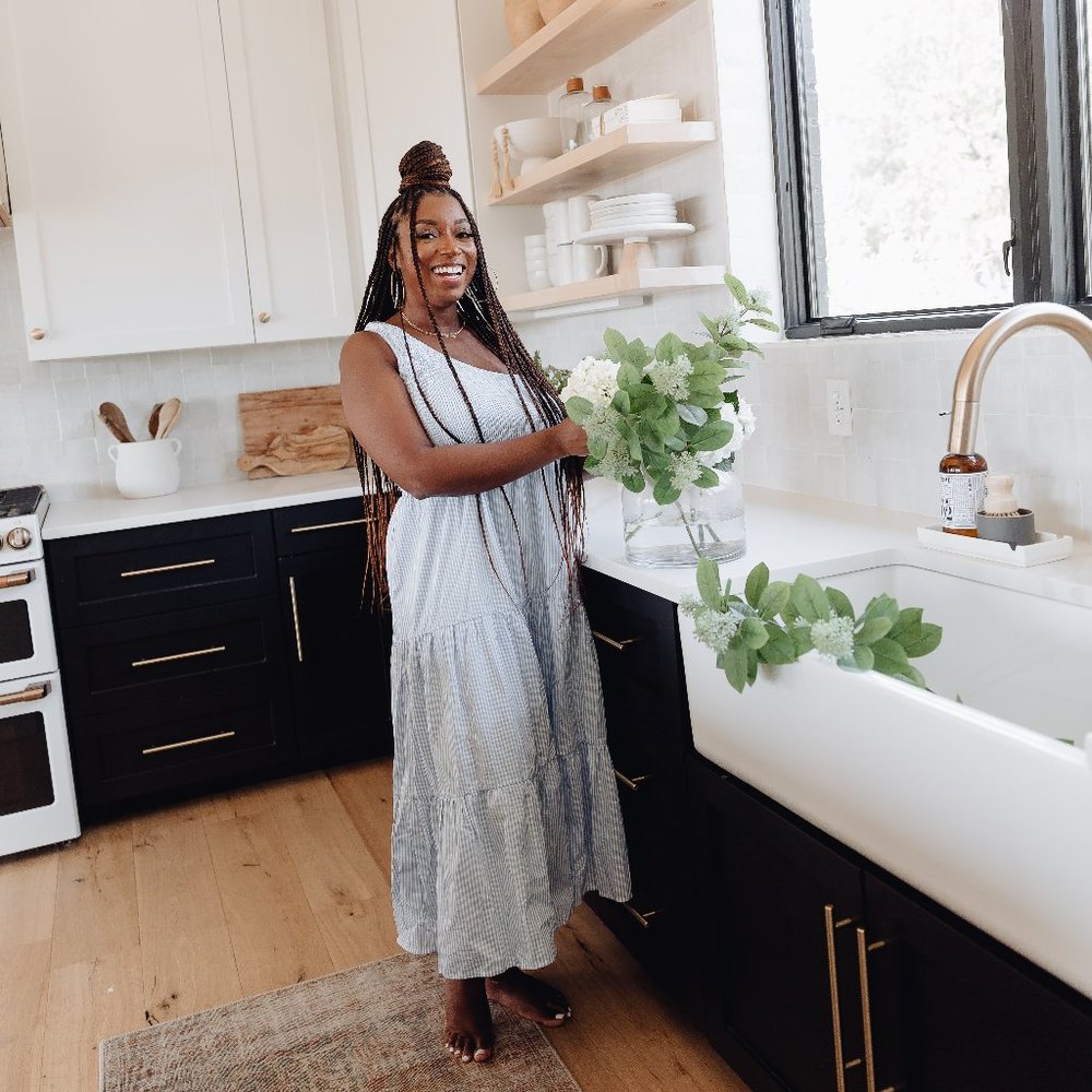 Womens One Shoulder Blue & White Striped Maxi